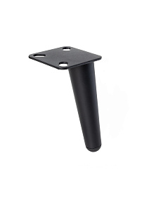 Ножка мет. 6-461 черн, H-150