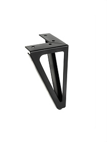 Ножка мет. 4-472 черн, H-150